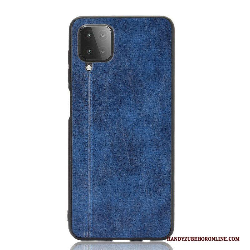 Hoesje voor Samsung Galaxy M12 / A12 Couture-leereffect