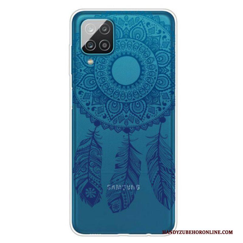 Hoesje voor Samsung Galaxy M12 / A12 Enkelbloemige Mandala