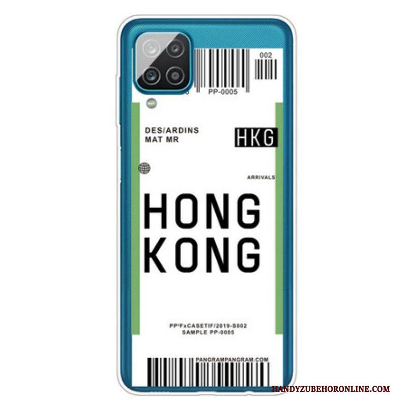 Hoesje voor Samsung Galaxy M12 / A12 Instapkaart Naar Hongkong