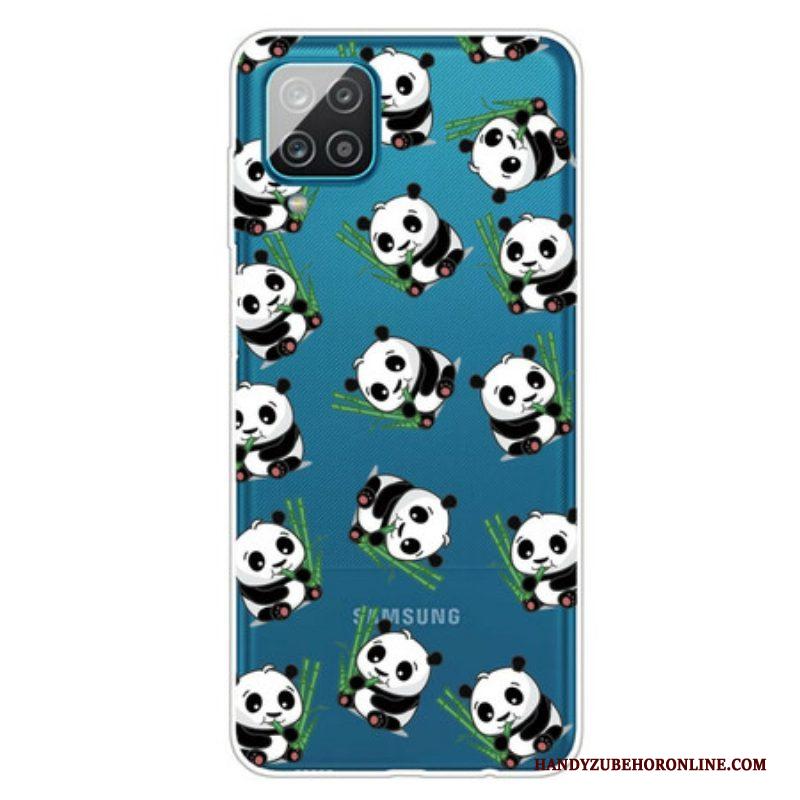 Hoesje voor Samsung Galaxy M12 / A12 Kleine Panda's