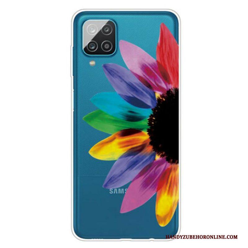 Hoesje voor Samsung Galaxy M12 / A12 Kleurrijke Bloem