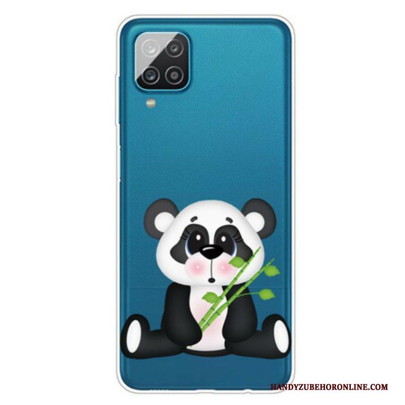 Hoesje voor Samsung Galaxy M12 / A12 Naadloze Trieste Panda