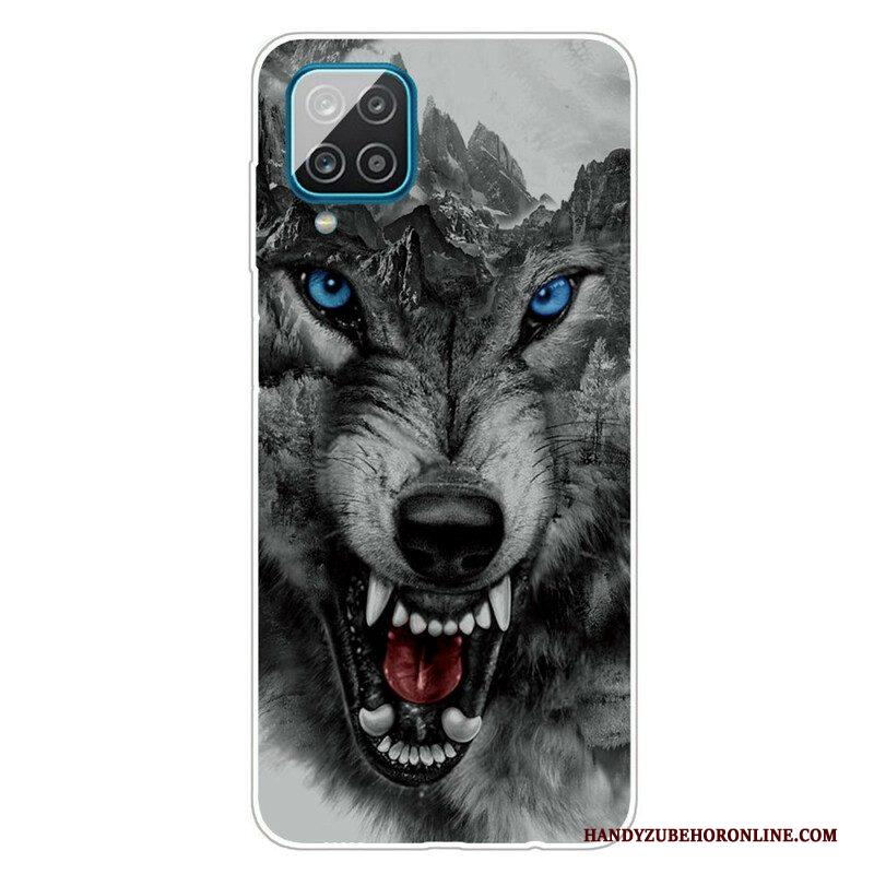 Hoesje voor Samsung Galaxy M12 / A12 Sublieme Wolf