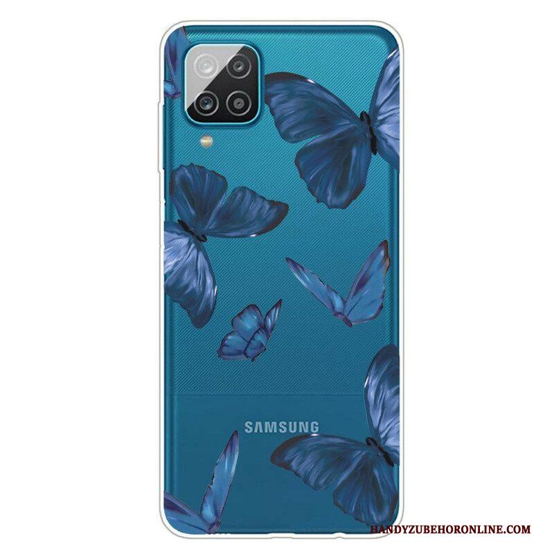 Hoesje voor Samsung Galaxy M12 / A12 Wilde Vlinders