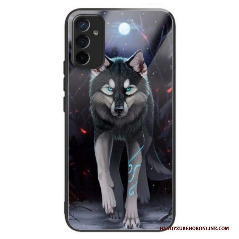 Hoesje voor Samsung Galaxy M13 Wolf Van Gehard Glas