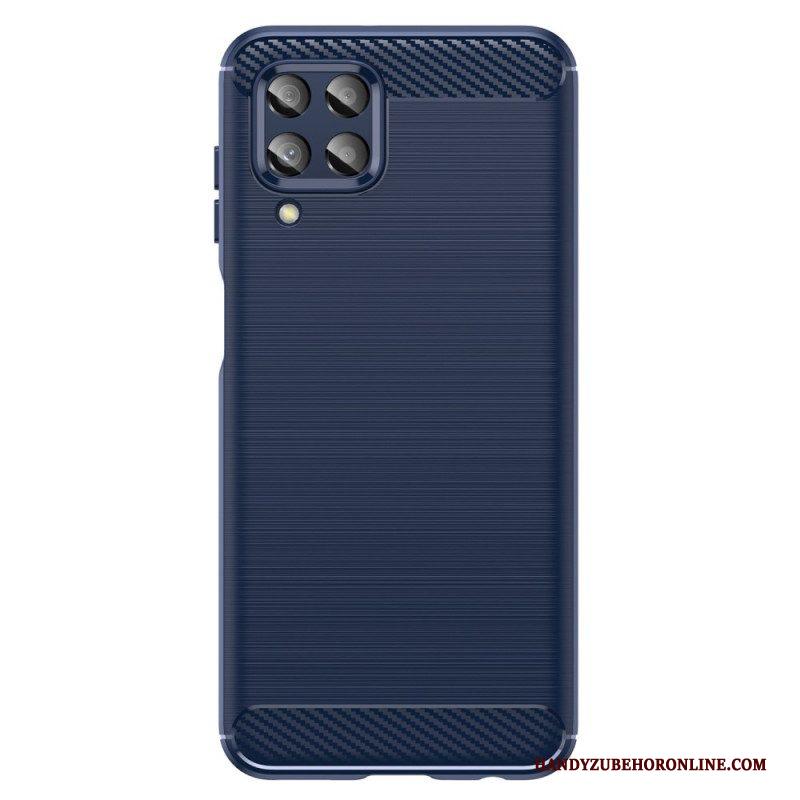 Hoesje voor Samsung Galaxy M33 5G Geborstelde Koolstofvezel