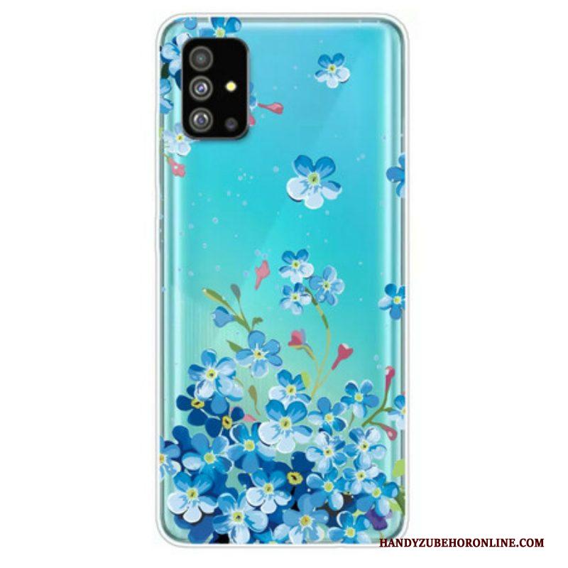 Hoesje voor Samsung Galaxy S20 Plus / S20 Plus 5G Blauwe Bloemen