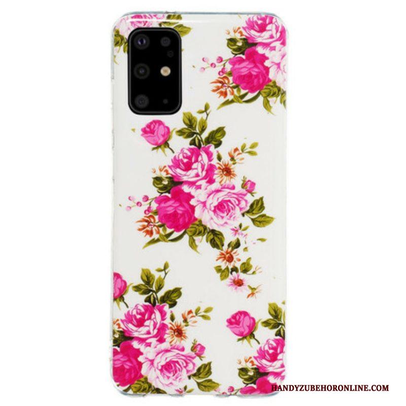 Hoesje voor Samsung Galaxy S20 Plus / S20 Plus 5G Fluorescerende Bloemen