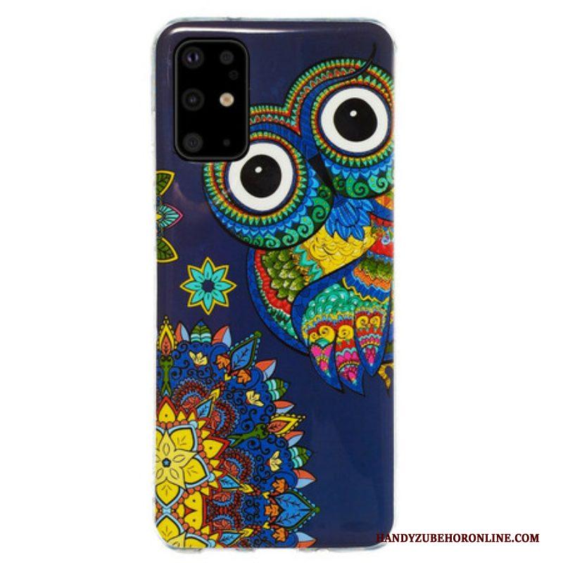 Hoesje voor Samsung Galaxy S20 Plus / S20 Plus 5G Fluorescerende Uil Mandala