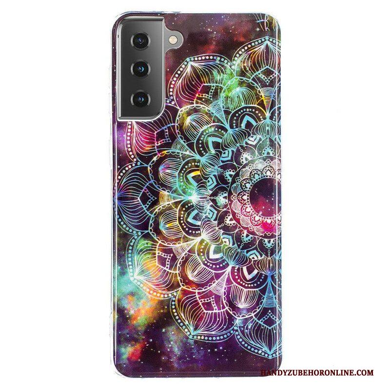 Hoesje voor Samsung Galaxy S21 5G Fluorescerende Bloemenserie