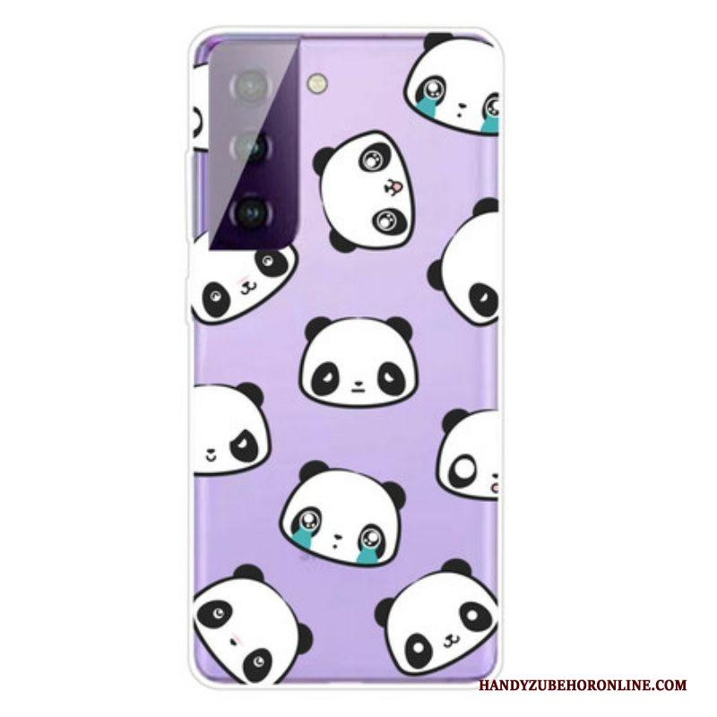 Hoesje voor Samsung Galaxy S21 5G Sentimentele Panda's