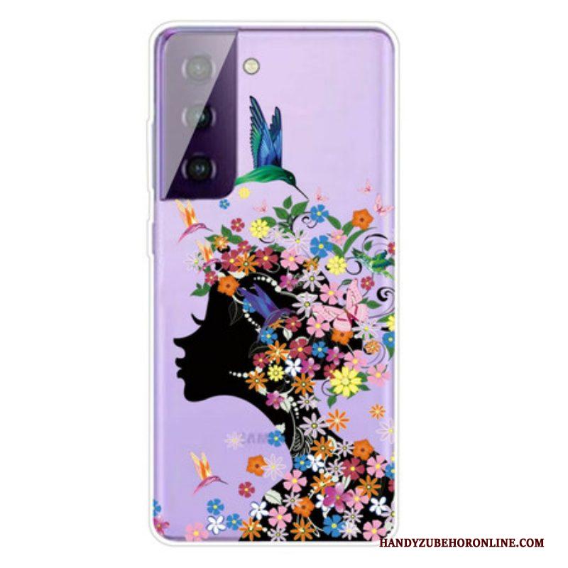 Hoesje voor Samsung Galaxy S21 FE Mooi Bloemhoofd