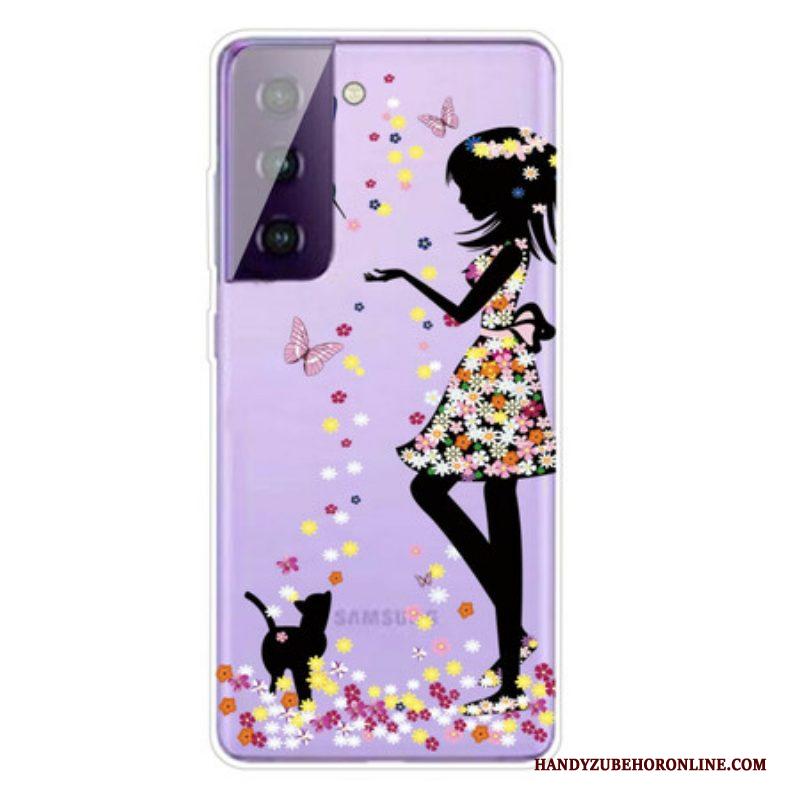 Hoesje voor Samsung Galaxy S21 FE Mooi Bloemhoofd