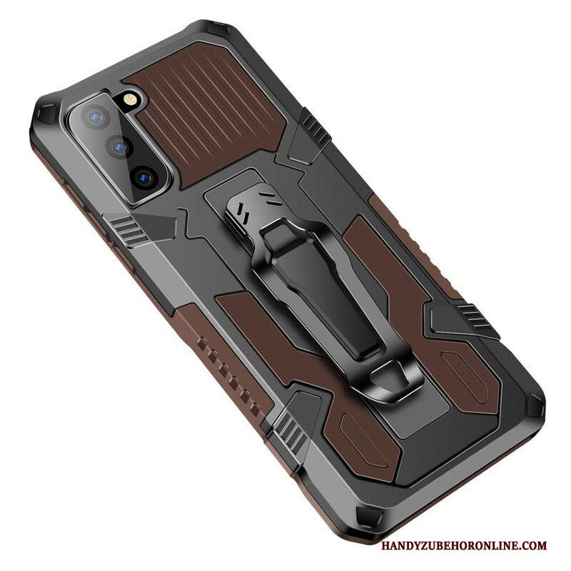 Hoesje voor Samsung Galaxy S21 FE Robot Met Riemclip