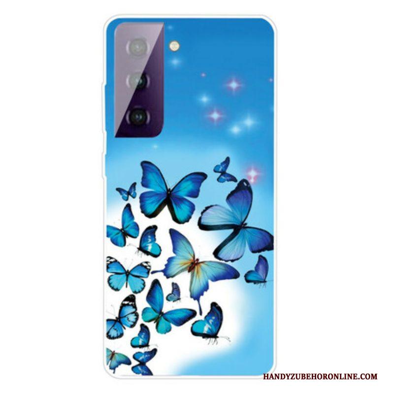 Hoesje voor Samsung Galaxy S21 FE Vlinders Vlinders