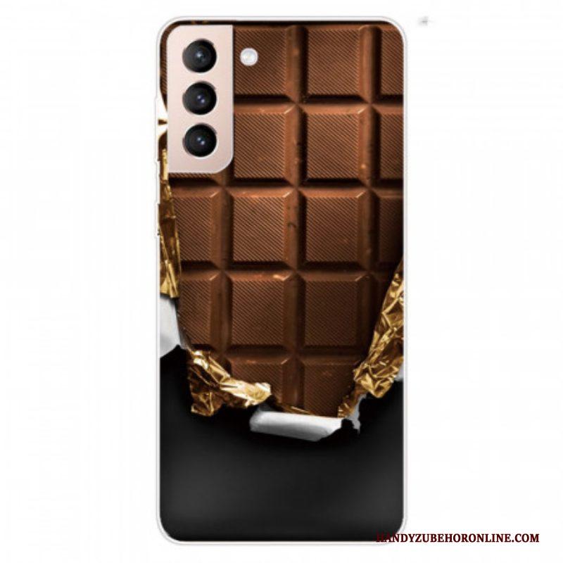 Hoesje voor Samsung Galaxy S22 5G Flexibele Chocolade