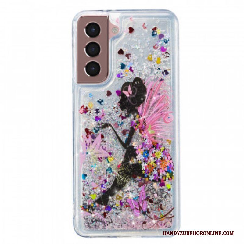 Hoesje voor Samsung Galaxy S22 5G Glitter Fee