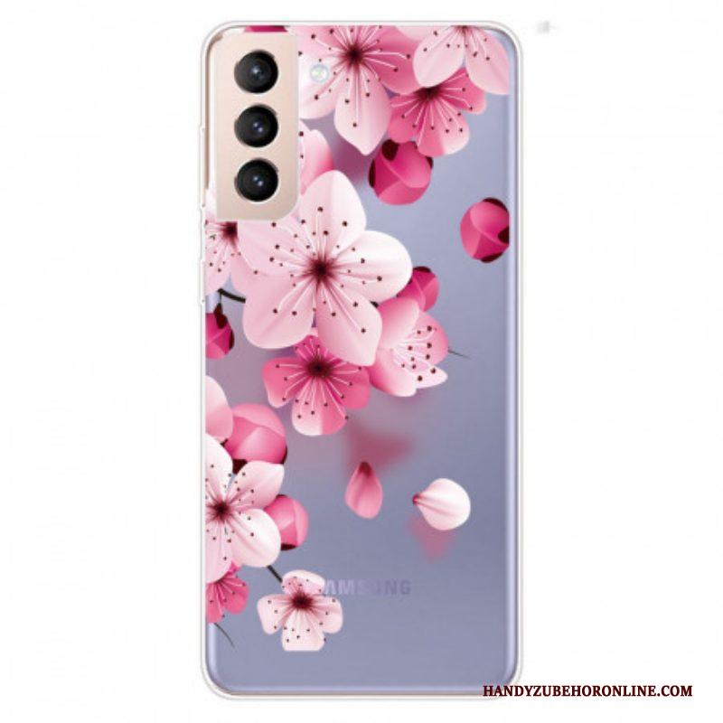 Hoesje voor Samsung Galaxy S22 5G Kleine Roze Bloemen