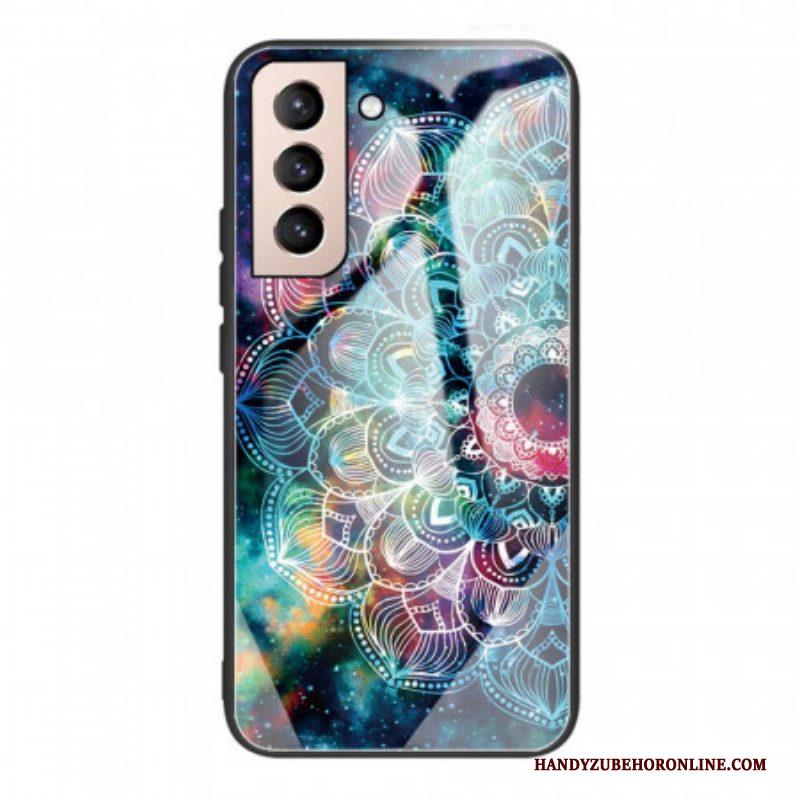 Hoesje voor Samsung Galaxy S22 5G Mandala Gehard Glas