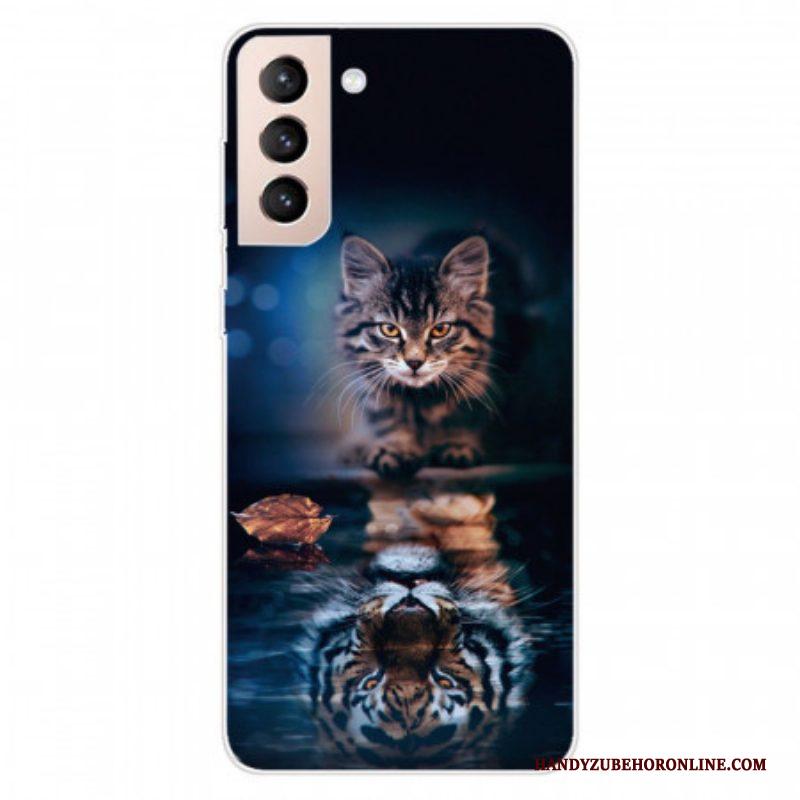 Hoesje voor Samsung Galaxy S22 5G Reflectie Van De Kat