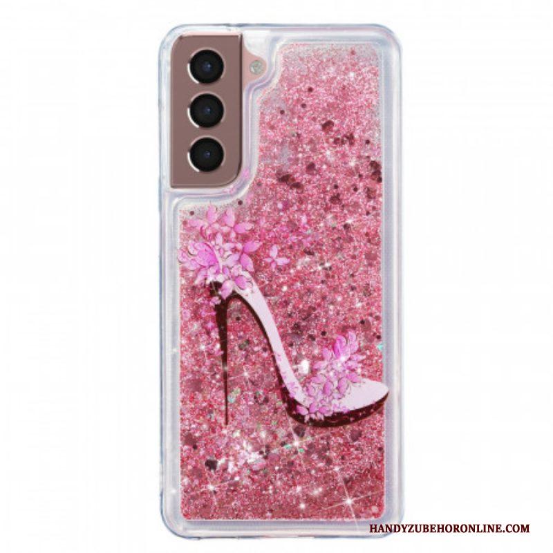 Hoesje voor Samsung Galaxy S22 Plus 5G Glitterpomp