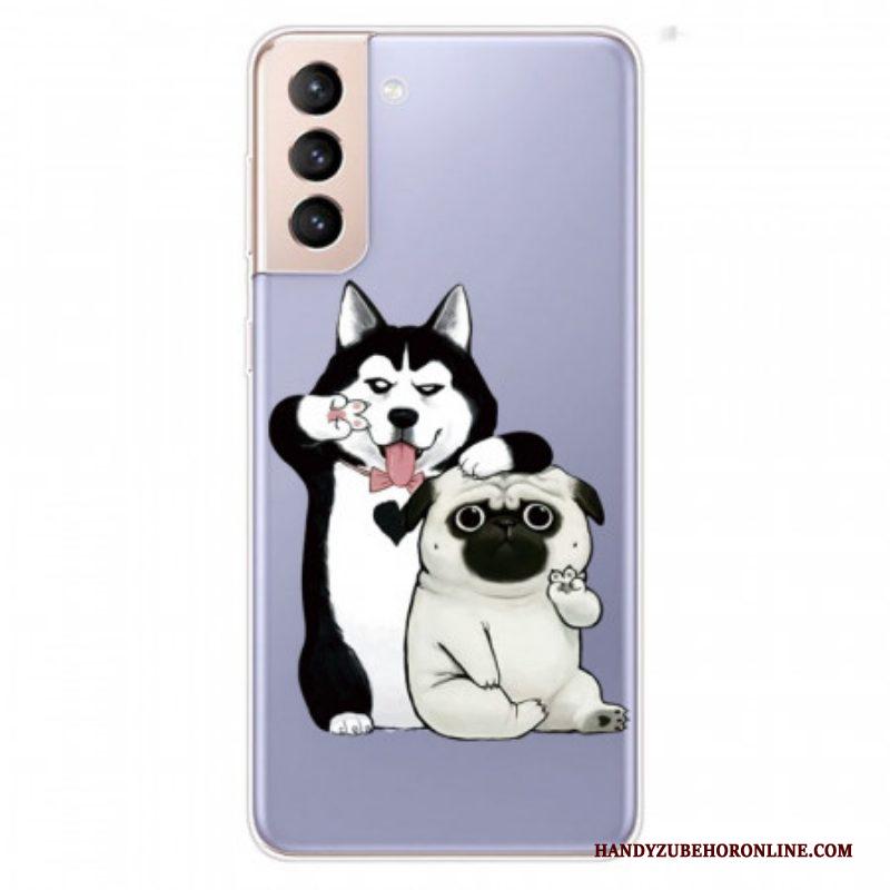 Hoesje voor Samsung Galaxy S22 Plus 5G Grappige Honden