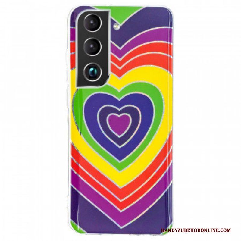 Hoesje voor Samsung Galaxy S22 Plus 5G Psychedelisch Hart