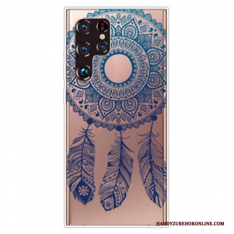 Hoesje voor Samsung Galaxy S22 Ultra 5G Enkelbloemige Mandala