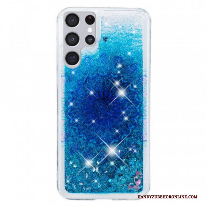 Hoesje voor Samsung Galaxy S22 Ultra 5G Glittermandala
