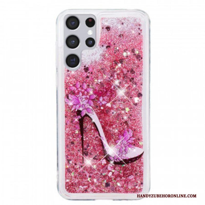 Hoesje voor Samsung Galaxy S22 Ultra 5G Glitterpomp