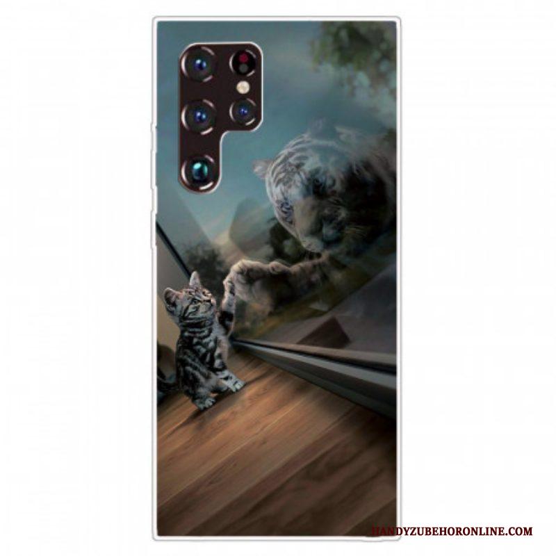 Hoesje voor Samsung Galaxy S22 Ultra 5G Kittens Droom