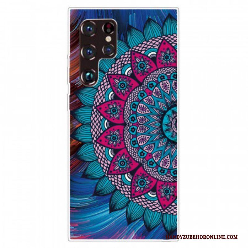 Hoesje voor Samsung Galaxy S22 Ultra 5G Kleurrijke Mandala