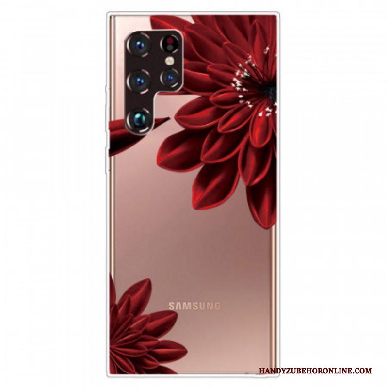 Hoesje voor Samsung Galaxy S22 Ultra 5G Wilde Bloemen