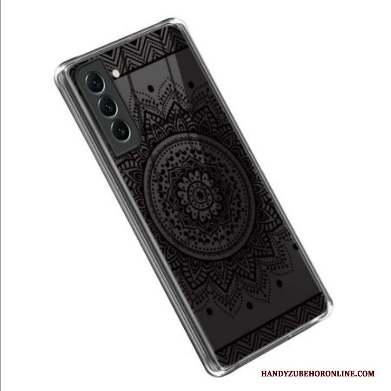 Hoesje voor Samsung Galaxy S23 5G Naadloze Zwarte Mandala