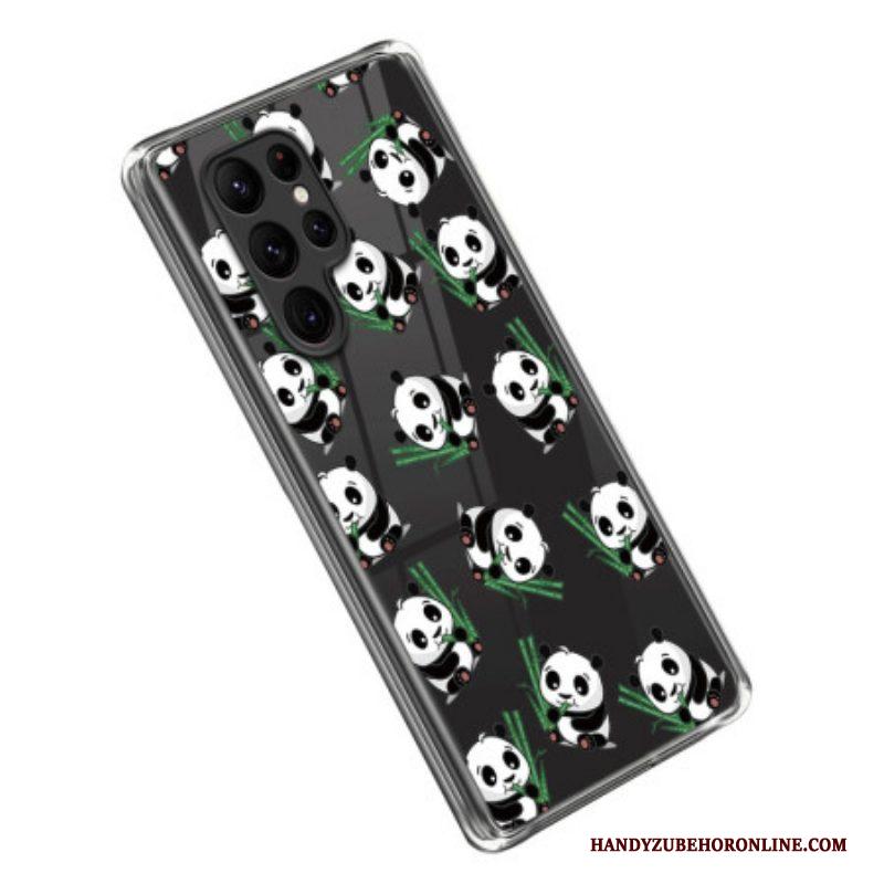 Hoesje voor Samsung Galaxy S23 Ultra 5G Kleine Panda's