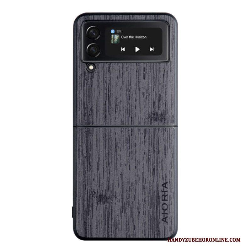 Hoesje voor Samsung Galaxy Z Flip 4 Folio-hoesje Aioria-hout