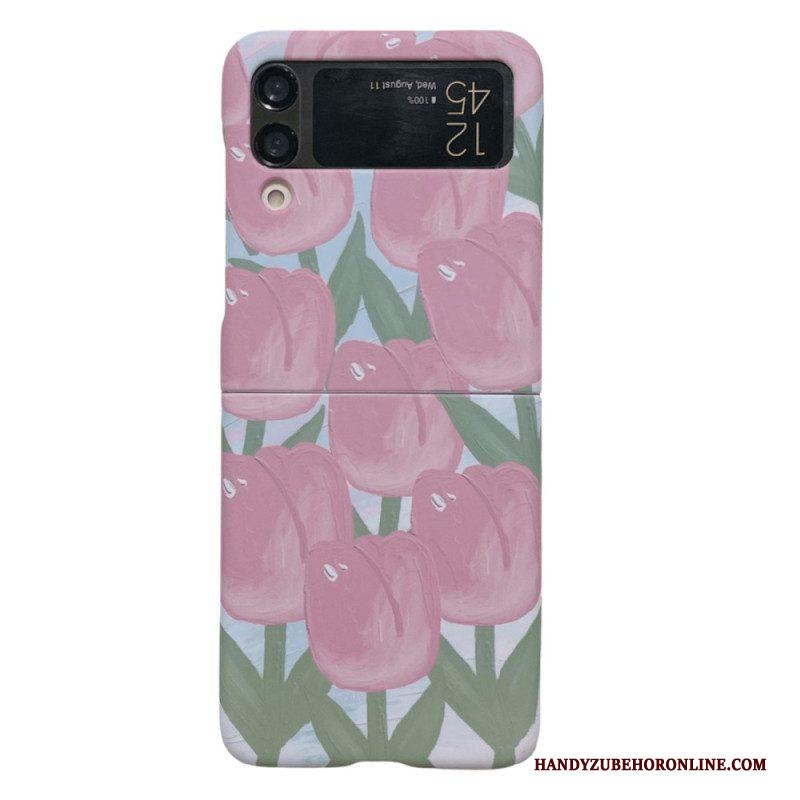 Hoesje voor Samsung Galaxy Z Flip 4 Folio-hoesje Bloemen