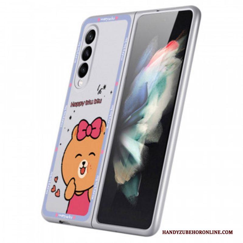 Hoesje voor Samsung Galaxy Z Fold 3 5G Meisjes Beer