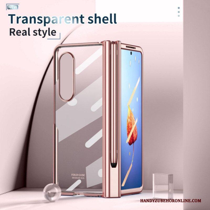 Hoesje voor Samsung Galaxy Z Fold 4 Frosted Shell Met Stylus