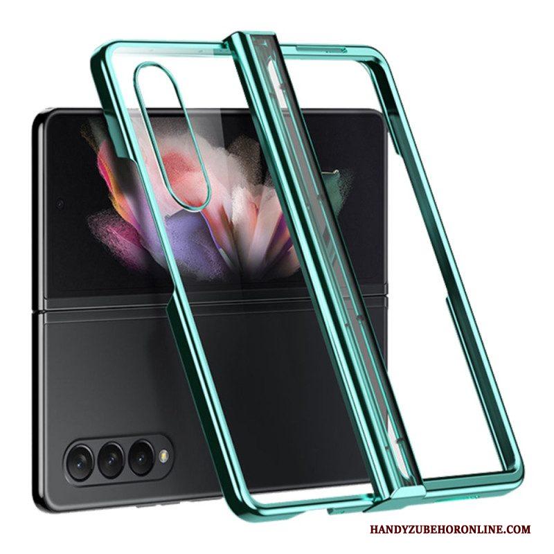 Hoesje voor Samsung Galaxy Z Fold 4 Helder Metalen Scharnierend