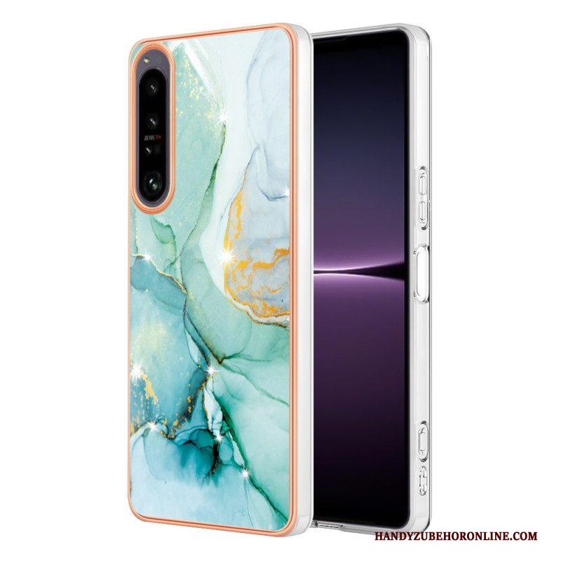 Hoesje voor Sony Xperia 1 IV Gekleurd Marmer