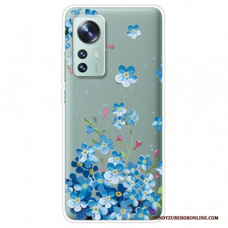 Hoesje voor Xiaomi 12 / 12X Boeket Van Blauwe Bloemen