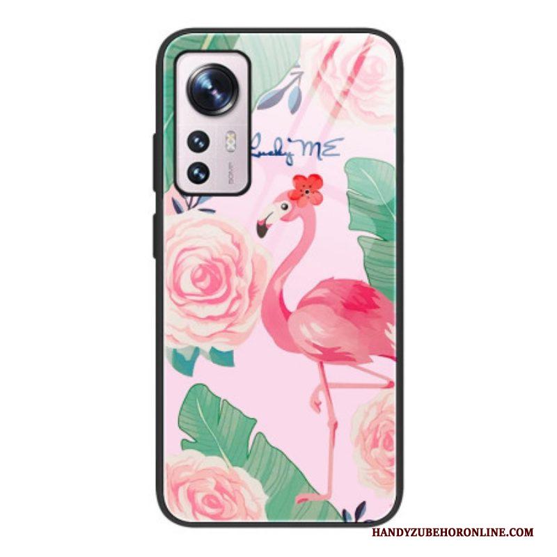 Hoesje voor Xiaomi 12 / 12X Flamingo Gehard Glas