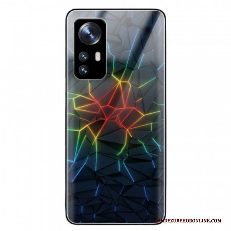 Hoesje voor Xiaomi 12 / 12X Geometrie Gehard Glas