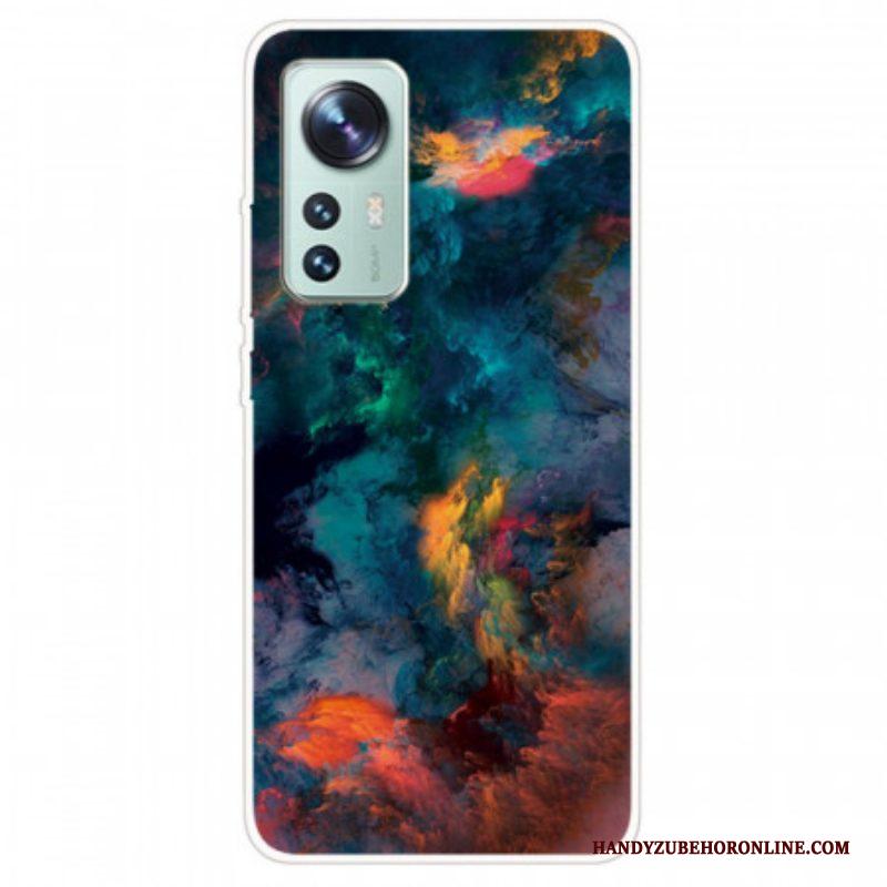 Hoesje voor Xiaomi 12 / 12X Kleurrijke Cloud Silicone