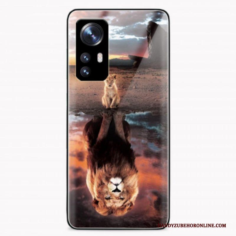 Hoesje voor Xiaomi 12 / 12X Lion Cub's Dream Gehard Glas