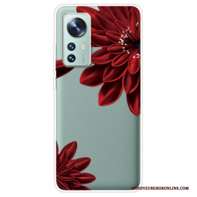 Hoesje voor Xiaomi 12 / 12X Rode Bloemen