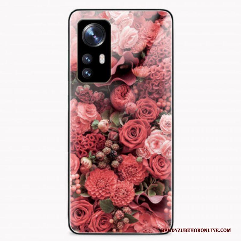 Hoesje voor Xiaomi 12 / 12X Rose Bloemen Gehard Glas