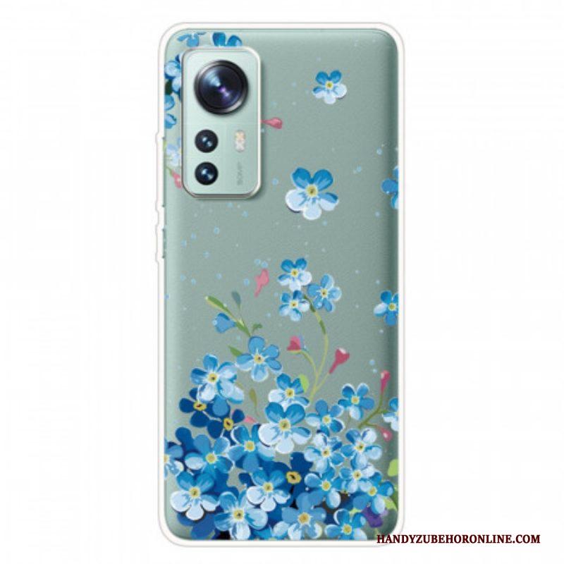 Hoesje voor Xiaomi 12 Pro Blauwe Bloemen