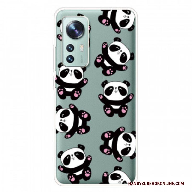 Hoesje voor Xiaomi 12 Pro Siliconen Kleine Panda's